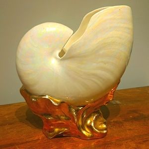 Ceramicraft Seashell Planter 1950s Rare🐚🌿🌊